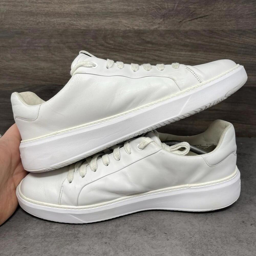 Cole Haan White Leather Men's Sneakers - Picture 7 of 11